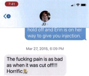 PHOTO Johnny Depp Leaked Text Saying The Pain Of Trying To Stop Drugs Is Too Much