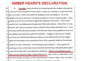 PHOTO Amber Heard Makes Endless Abuse Accusations Against Johnny Then Says She Barricated Herself In Upstairs Bedroom