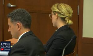 PHOTO Amber Heard Staring At Entrance To Courtroom During Trial Like This Can't Be Me Life