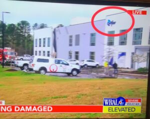 PHOTO Building That Was Damaged In North Carolina East Of Charlotte By Tornado