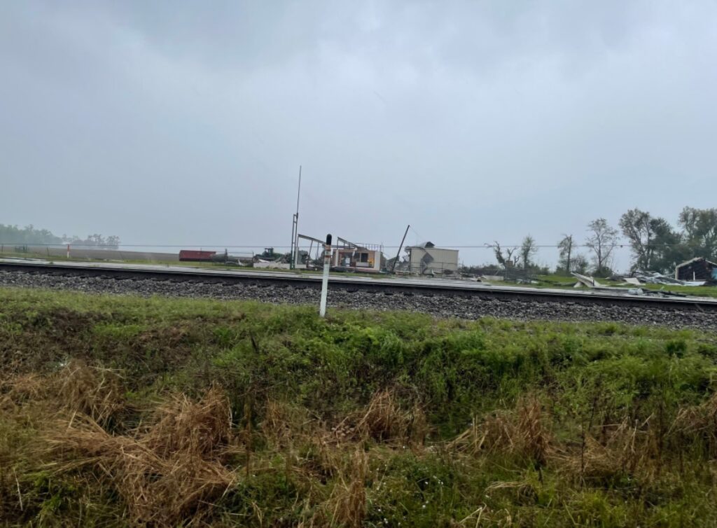 PHOTO Close Up Significant Tornado Damage In Allendale South Carolina