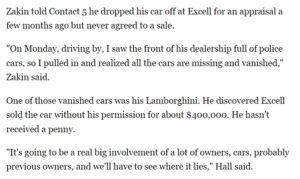 PHOTO Dude Says Excell Auto Group Sold His $400K Lambo Without His Permission And He Has Received $0