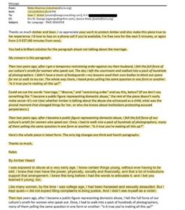 PHOTO Email From ALCU Employee To Amber Heard Trying To Make Her Out To Be A Victim Of Domestic Violence