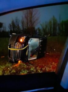 PHOTO Giant Van Flipped Sideways Outside Of Glenmary After It Got Hit By Tornado In Louisville