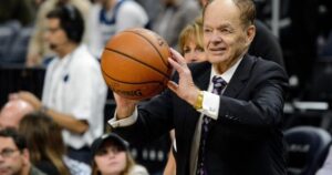 PHOTO Glen Taylor Is So Old He Can Barely Throw A Basketball Back To The Ref