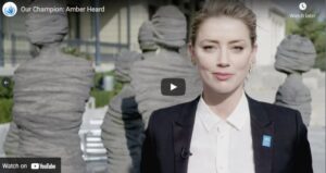 PHOTO Global Organizations Like ACLU UN's Human Rights Commission Still Support Amber Heard And Call Her Our Champion