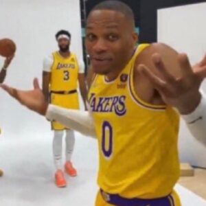 PHOTO How Russell Westbrook Feels About Wanting To Run It Back With AD And Lebron Next Season
