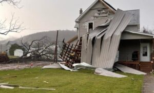 PHOTO Incredible Damage To Witness In Lycoming County In Lairdsville Pennsylvania