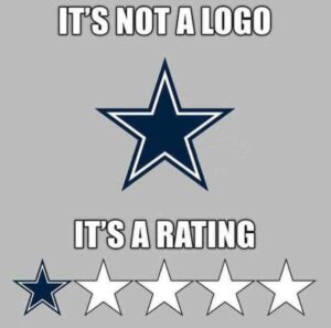 PHOTO It's Not A Logo It's A Rating Jerry Jones Cowboys Logo Meme