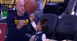 PHOTO Ja Morant's Daughter Knows How To Spin A Full Size Regulation NBA Basketball On Her Finger