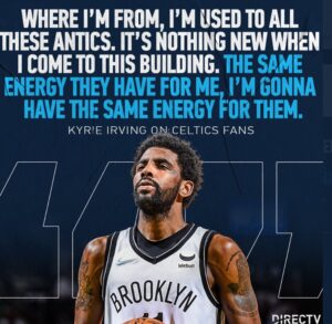 PHOTO Kyrie Irving Says He's Used To Boston's Antics