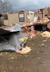 PHOTO Mobile Homes Sliced In Half In Allendale South Carolina From Tornado