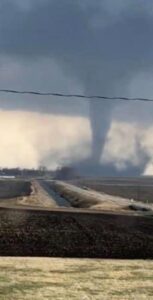 PHOTO Most Damage In Gilmore City Iowa From Tornado Was Farming Equipment And Building