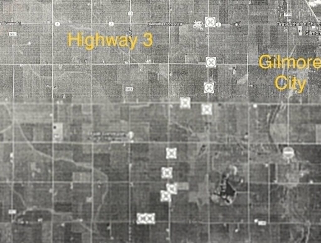 PHOTO Of All 11 Farms Hit By Tornado In Gilmore City Iowa In Pocahontas