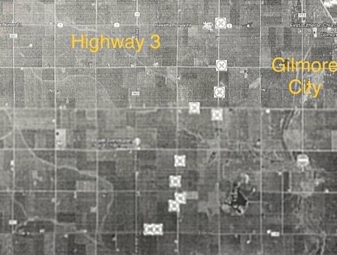 PHOTO Of All 11 Farms Hit By Tornado In Gilmore City Iowa In Pocahontas