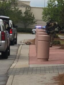 PHOTO Police In Columbia South Carolina Had Entrances To Food Court Inside Mall Where Shots Were Fired Blocked Off Minutes After Shooting Happened