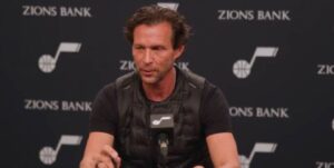 PHOTO Quin Snyder Looks Like He Joined The Shield In His Post-Game Interview