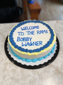 PHOTO Rams Fans Made Bobby Wagner A Cake To Celebrate His Arrival In Los Angeles