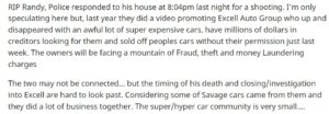 PHOTO Randy Tillim's Connection To Excell Auto Group Proves He Had Creditors After Him And His Millions Worth Of Cars Were Sold Off