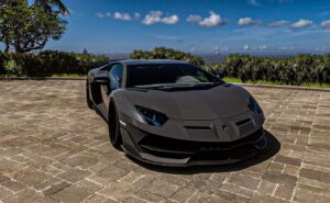 PHOTO Randy Tillim's Dark Gray Lambo Parked Near The Beach In Florida