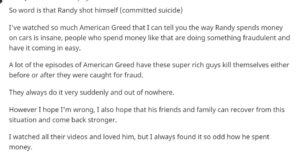 PHOTO Randy Tillim's Greed Caught Up To Him And He Didn't Want To Be Responsible For His Fraud