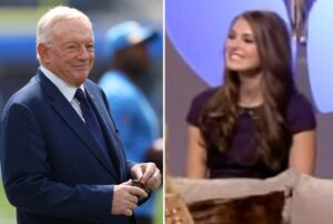PHOTO Side By Side View Of Jerry Jones And His Illegitimate Daughter Next To Him Helps See The Similarity