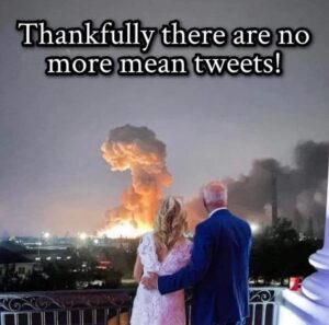 PHOTO Thankfully There Are No More Mean Tweets Joe Biden With His Arm Around Jill Biden Meme