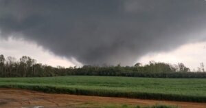 PHOTO Tornado Gained Huge Momentum Over Farm Field In Allendale South Carolina
