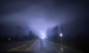 PHOTO Tornado On The Highway In Crockett Texas