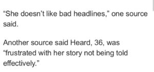 PHOTO Amber Heard Fired Her Entire PR Team Because She Doesn't Like Bad Headlines And Is Frustrated With Her Story Not Being Told Effectively