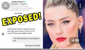 PHOTO Amber Heard Makes Threat In Instagram DM Saying If She Loses Trial She Will Have Your Father Killed
