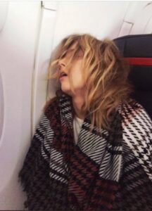 PHOTO Amber Heard Passed Out Drunk In Window Seat On Private Jet After Long Bender