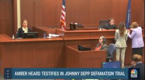 PHOTO Amber Heard Staring Down Johnny Depp From The Witness Stand And She Won't Look Away