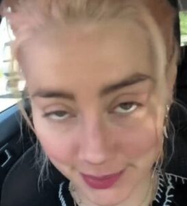 PHOTO Amber Heard Took A Selfie While Hungover In Her Car