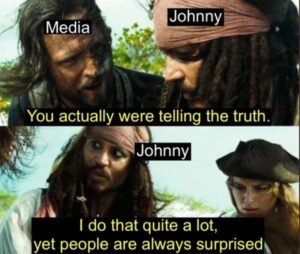 PHOTO Amber Heard Tried To Destroy Johnny Depp's Reputation With A Lie And Ended Up Getting Her's Destroyed By The Truth Meme