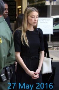 PHOTO Amber Heard Walked Into Court With A Bruise On Her Face The Day Of The Restraining Order