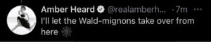 PHOTO Amber Heard Was The One Who Gave Birth To The Term “Wald-Mignon” Not Adam Waldman