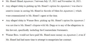 PHOTO Amber Heard Wasn't Going To Be Paid More By Warner Brothers For Her Role In Aquaman 2 And Jason Momoa Is The Reason Amber Kept Her Role In Aquaman 2