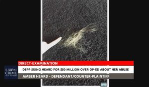 PHOTO Amber Heard's Hair Laying On The Ground In Pieces After Johnny Depp Ripped It Out