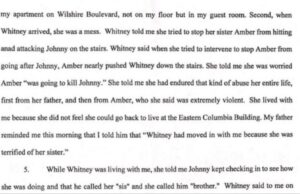PHOTO Amber Heard's Sister Wittney Explaining Incident When She Thought Amber Was Going To Kill Johnny Depp