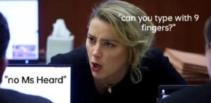 PHOTO Can You Type With 9 Fingers No Ms Heard Amber Heard Meme