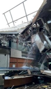 PHOTO Close Up Of Andover YMCA Where Roof Caved In From Tornado