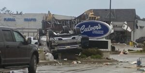 PHOTO Culver's Frozen Custard In Gaylord Michigan Leveled By Tornado