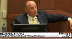 PHOTO Entertainment Lawyer Richard Marks Trolling The Judge So Hard By Making Himself Comfortable Like He's Sitting In His Recliner At Home