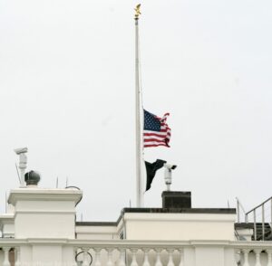 PHOTO Flags At Half Staff Over White House After Uvalde Texas Shooting