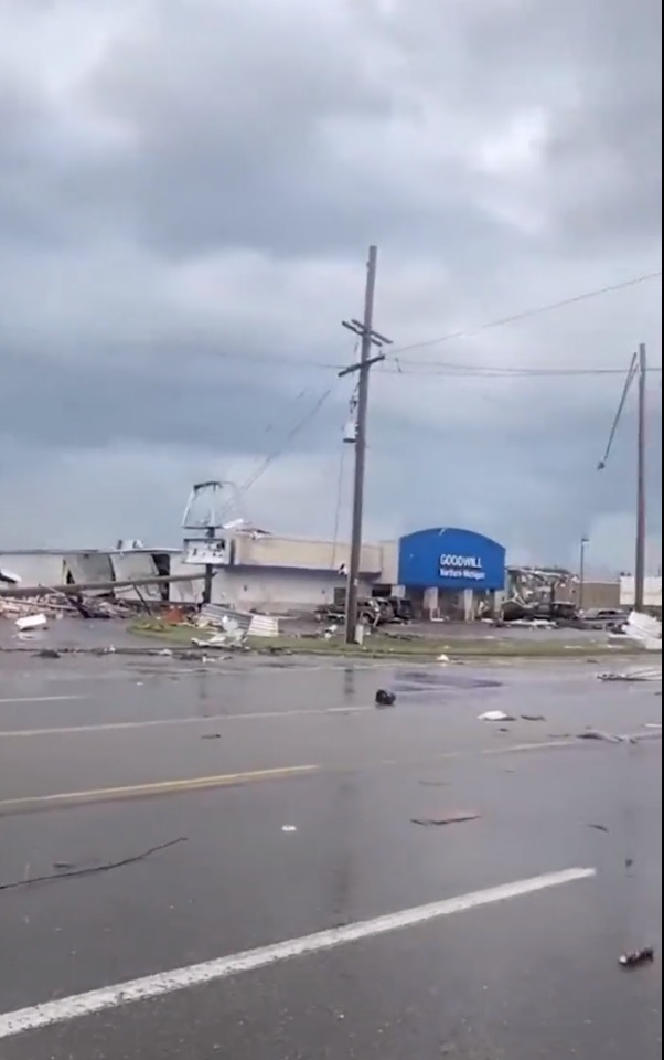 PHOTO Goodwill In Gaylord Michigan Still Barely Standing After ...