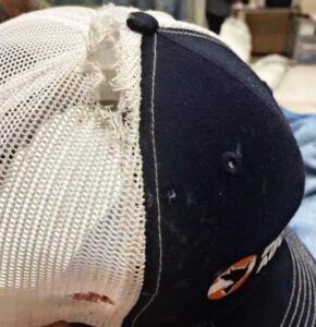 PHOTO Hat Border Patrol Agent Was Wearing When He Responded To School Shooting Has A Hole In It Because He Had A Graze Wound To The Head