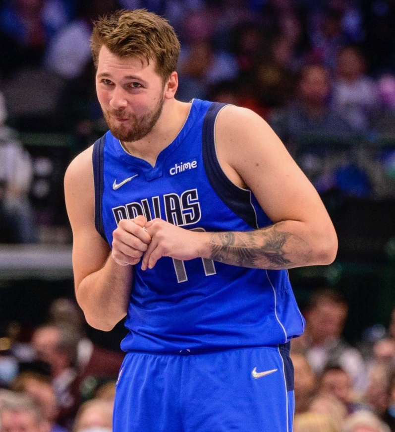 PHOTO How Luka Doncic Is Looking At The Warriors Heading Into The ...