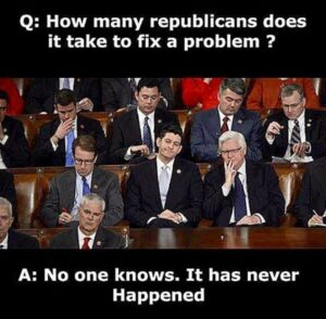 PHOTO How Many Republicans Does It Take To Fix A Problem No One Knows It Has Never Happened Gun Control Meme