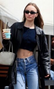 PHOTO Lily Rose Depp Looking So Hot In Croptop Drinking Coffee That You Forget All About Amber Heard's BS